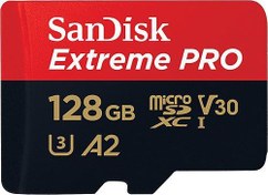 Resim 128GB MICRO SD EXTREME PRO SANDISK SDSQXCD-128G-GN6MA 128GB 200MB\u002FS 