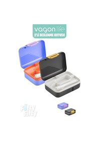 Resim Vagonlife 2 Li Beslenme Kutusu Seçtiğiniz Renkte 2 Adet Gönderilir Siyahmavi-siyahyeşil 