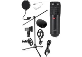 Resim AyrStore BM800 Mikrofon + Shock Mount + Stand + Filtre + Dönüştürücü 