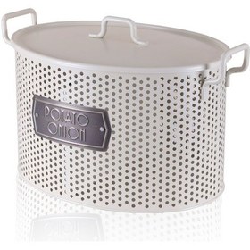 Resim The Mia İçi 2 Hazneli Patates ve Soğan Kabı -Krem 