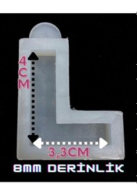 Resim Harf Kalıbı / Noktalı Harf / Türkçe Karakter Silikon Kalıp L 