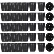 Resim 500'lü Paket 8x8 Cm Plastik Bitki Fidanlığı Saksıları Ve Üretim Kapları 