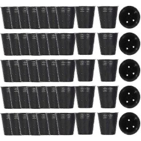 Resim 500'lü Paket 8x8 Cm Plastik Bitki Fidanlığı Saksıları Ve Üretim Kapları 