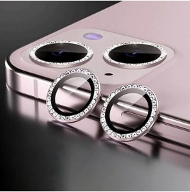 Resim Iphone 14 Uyumlu Swarovski Taşlı Kamera Lensi Koruma Camı 