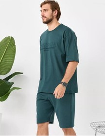 Resim Siti Teks Yazlık Şortlu Spor Takımı 237132594 Zümrüt 