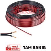 Resim Alkan Kodlu Yassı Kodlu Kordon Siyah 25 Metre Tam Bakır 