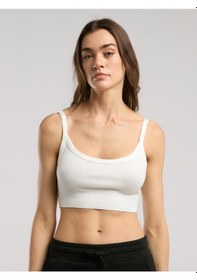 Resim Everlast Ever Relaxed Rib Beyaz Kadın Atlet Büstiyer Beyaz 