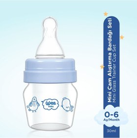 Resim Mini Cam Alıştırma Bardağı Seti 30 ML Mavi 