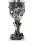 Resim Larimar Ejderha Tasarımlı Paslanmaz Çelik Kadeh Bardak Model 2 - 9092700237702lmr 