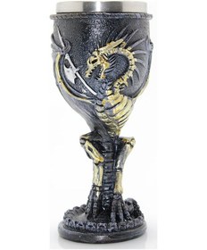 Resim Larimar Ejderha Tasarımlı Paslanmaz Çelik Kadeh Bardak Model 2 - 9092700237702lmr 