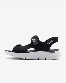 Resim Skechers Go Walk Flex Sandal-easy Entry Erkek Siyah Sandalet 229210 Bkgy Siyah 