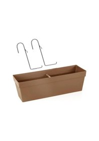 Resim Omnipazar So-yb02a Dekoratif Askılı Yalı Balkon Saksı 10.8 Litre No 2 Mocha 