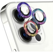 Resim Apple iPhone 13 Pro Max Tekli Kamera Lens Koruma Camı Renkli Microsonic