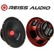 Resim Reiss Rs-m8lx Işıklı Yeni Seri Çifti 600wat-300w Rms Metal Kapaklı 20 Cm Oto Midrange Hoparlör 