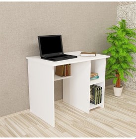 Resim Kalenderdekor1 Kalender Dekor Avel 90 Cm Çalışma Masası Av01 Beyaz 