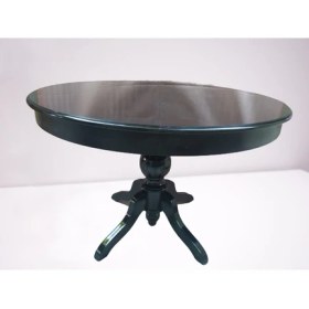 Resim Bengi Masa Baba Kayın Kaplama Mdf Tabla Ihlamur Ayak Natüre Siyah Boya 110 cm Açılır 