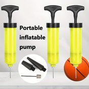 Resim 1 adet Çok Sporlu Manuel Hava Pompası, Çift Nozullu Taşınabilir Şişirilebilir, Dayanıklı PP Malzeme, Futbol, Basketbol, Voleybol, Yüzme Simitleri ve Şişirilebilir Oyuncaklar için Uygun - Sevgililer Günü, Bağımsızlık Günü, Noel, Cadılar Bayramı, Yılbaşı Şenlikleri için İdeal 