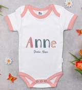 Resim Bitmeyen Kartuş Bk Kids Kişiye Özel Pembe Bebek Body Zıbın - Model 60 
