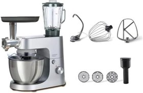 Resim Kenwood Homebake Pro Mutfak Şefi KHH01.220SI - Kıyma Aparatlı, ThermoResist Blender, Hamur Yoğurma Makinesi, Stand Mikser, 1400 Watt, 5 Litre Paslanmaz Çelik Geniş Hazne, Sıçrama Önleyici Kapak 