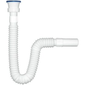 Resim Uzun Körüklü Lavabo Sifonu Gider Borusu 130 Cm Uzayan Hortum 