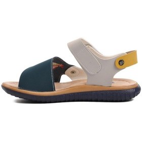 Resim Lacivert Nubuk Sarı Erkek Çocuk Düz Sandalet 1540 F Lacivert Nubuk-sarı-krem Lacivert - Sarı - Krem 