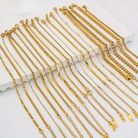 Resim Minimalist Paslanmaz Çelik Bilezik, Herringbone, saç tokası, Kordon, Kutu Zincir Takı, Sentetik Kübik Zirkonya ile Kadınlar ve Erkekler için Moda Aksesuar, Günlük, Parti, Tatil Giyimi - Tüm Mevsimler 