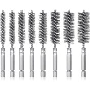 Resim VintageVo 8pcs Tel Fırça Matkap Bit Seti 1/4 Inç Altıgen Şafak Çelik Tel Bükme Fırçası, Sondaj Için Uygun Perküsyon A (Yurt Dışından) 