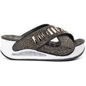 Resim Classter 6068 Airmax Siyah Kadın Dolgu Topuk Terlik Classter