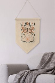 Resim Yatak Odası Duvar Dekoru, Pinterest Oda Dekoru, Boho Kanvas Flama Askılı Duvar Örtüsü Ve Süsü NO:501 - Renkli - 21 / 30 x 40 