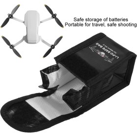 Resim Vkemall Djı Mavic Air 2 İçin Akü Depolama Çantası - Alev Giderici, Patlama Engellici, Hafif Ve Taşınabilir - Tek Akü İçin 