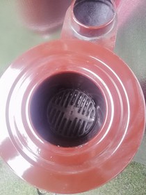 Resim Kaya Yuvarlak Sac Emaye Kovalı Soba 