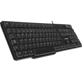 Resim Binbir Göz Bilgisayar Everest KB-517U Siyah 2mt Bakır Kablolu USB Q Standart Klavye 