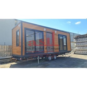 Resim 1+1 Ahşap Desen Betopanlı Plakalı Ve O2 Belgeli Römorklu 