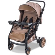 Resim Babycare Combo Maxi Pro Çift Yönlü Bebek Arabası Kahverengi 