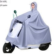 Resim Motosiklet Yağmurluk Panço Kalınlaşır Ve Yağmur Geçirmez Çift Erkek Ve Kadın Genel Panço Yeşil 