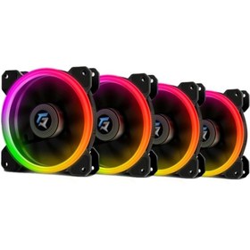 Resim GAMEFORCE 4in1 120mm Rgb Kasa Fanı (4x120mm Fan Kiti- Kumandalı) 