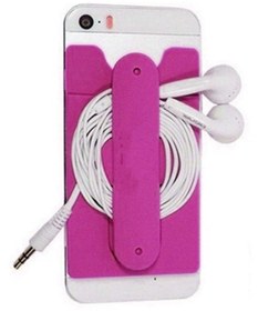 Resim Microcase Touch U Telefon Tablet Silikon Stand Kart Koymalı - Mor 