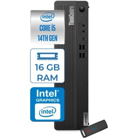 Resim Lenovo Thinkcentre M70S Ssf Gen 5 14.nesil Intel Core I5 14500 5ghz 16GB Ddr5 256GB SSD Freedos Intel® UHD Graphics 770 Masaüstü Bilgisayar 12U2S5V500F06 + Zetta Flash Bellek 