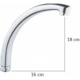 Resim Mix Kuğu Lavabo Mutfak Eviye Uzun Batarya Borusu 