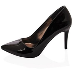 Resim KARVENSHOES Siyah Rugan Velev Model Stiletto 137 