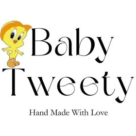Resim Baby Tweety El Yapımı Ribana Kız Bebek Bandana 
