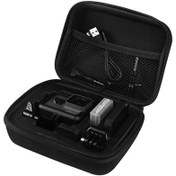 Resim 1pc EVA Sert Kabuk Aksiyon Kamera Depolama Çantası - Şok Emici Koruyucu Seyahat Çantası GoPro Hero 12/11/10/9/8/5, Xiaomi Yi 4K, SJCAM SJ4000, Eken H9R - Siyah Aksesuar Organizatörü 