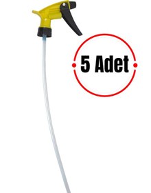 Resim Kimyasala Dayanıklı Triger Sprey Başlık Sarı Sprey Başlığı 5 Adet 