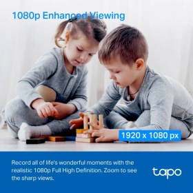 Resim TP-LINK Tapo C200 1080p FHD İç Mekan Wifi Güvenlik Kamerası Hareket Tespit Ve Takibi 360D 9m Gece Görüşü 