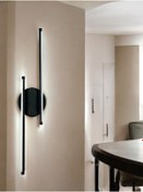 Resim Sare Aplik Modern Tasarım Siyah Renk Gün Işığı Ledli Banyo - ... Siyah 