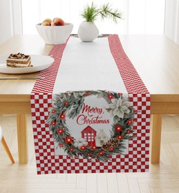 Resim Evmila Yeni Yıl Desenli Runner Modeli - 40x140 cm 