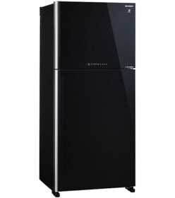 Resim Sharp SJ-XG690G-BK Siyah Cam Yüzeyli Buzdolabı 