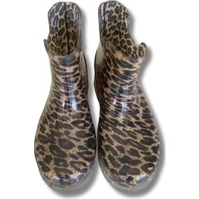 Resim Potin Kadın Yağmur Botu 36-40 Leopar Leopar 