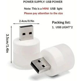 Resim Taşınabilir Mini USB LED Beyaz Işık Tasarruflu USB Kitap Okuma,masa,gece Lambası Lambası 1 Adet 