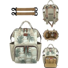 Resim Paris Anne Bebek Bakım Sırt Çantası Olıve Krem 